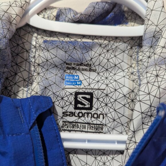 *Flawed* SALMON Royal Blue Windbreaker Athleisure Medium Teen 30 inch length - Picture 3 of 7